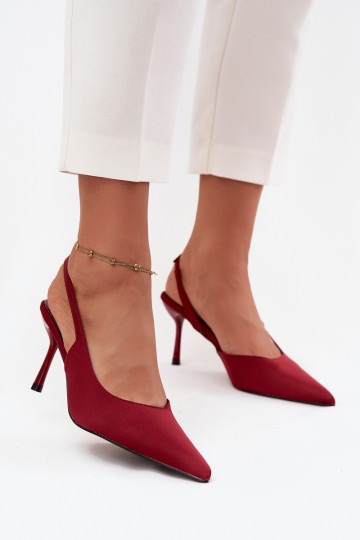 zapatos de tacón altoOdkrytymi Piętami borgoña Lenira 2