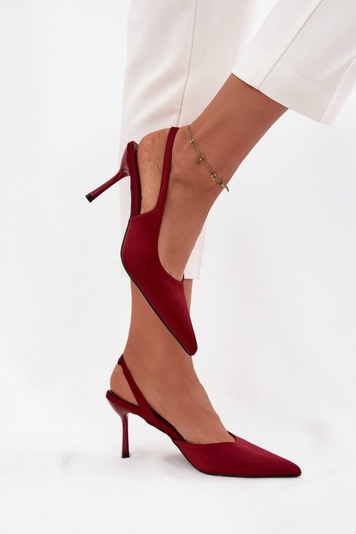 zapatos de tacón altoOdkrytymi Piętami borgoña Lenira
