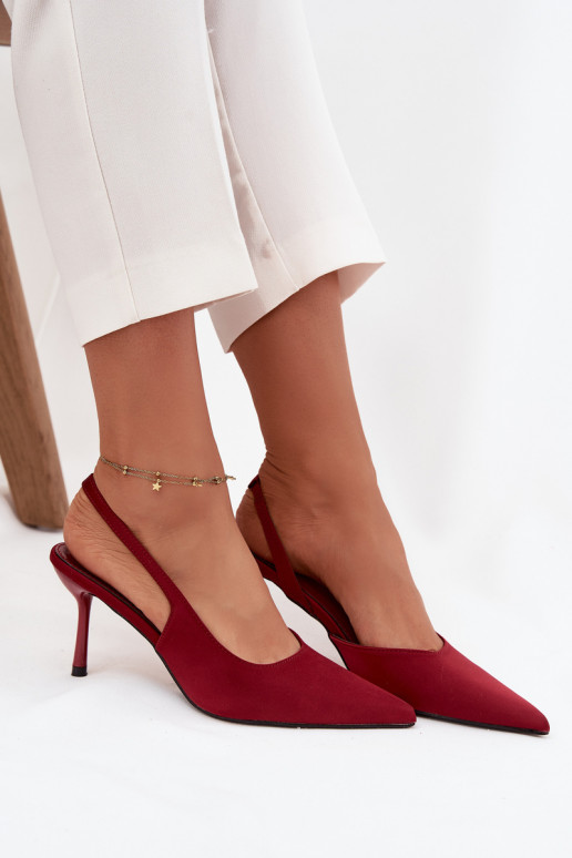 zapatos de tacón altoOdkrytymi Piętami borgoña Lenira