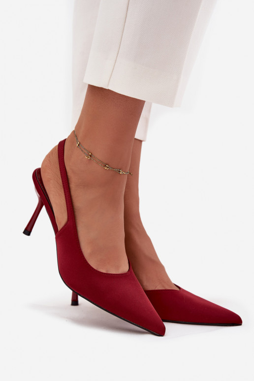 zapatos de tacón altoOdkrytymi Piętami borgoña Lenira