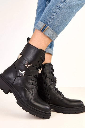 Botines negros con...