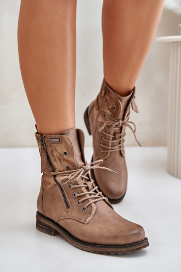 Botines robustos color arena Perfecto
