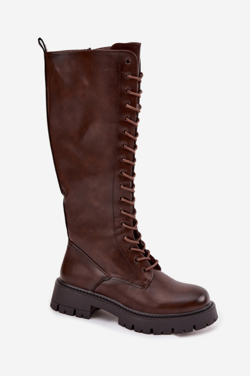 calentamiento con cordones botas de mujer CzekoladoAe Meliora calentamiento con cordones botas de mujer CzekoladoAe Meliora