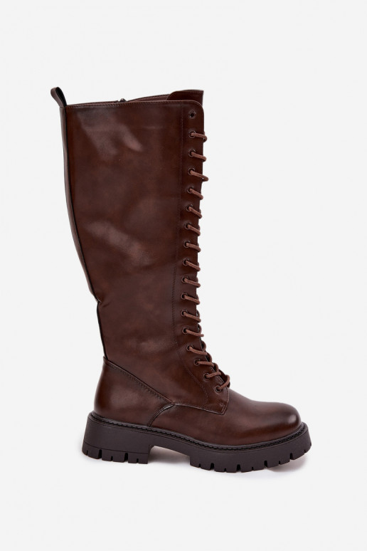 calentamiento con cordones botas de mujer CzekoladoAe Meliora calentamiento con cordones botas de mujer CzekoladoAe Meliora