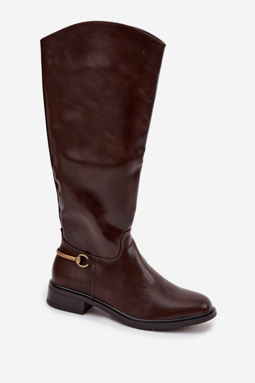 calentamiento botas de mujer con tacones anchos Con decoraciones Detalem CzekoladoAe Renaya calentamiento botas de mujer con tacones anchos Con decoraciones Detalem CzekoladoAe Renaya