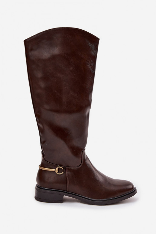 calentamiento botas de mujer con tacones anchos Con decoraciones Detalem CzekoladoAe Renaya calentamiento botas de mujer con tacones anchos Con decoraciones Detalem CzekoladoAe Renaya