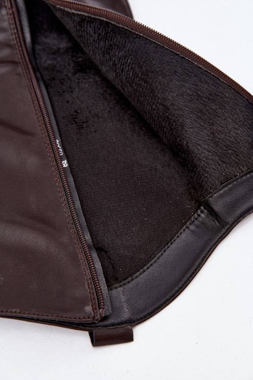 calentamiento botas estilo vaquero con tacones de cuero ecológico CzekoladoAe Tiene quevine calentamiento botas estilo vaquero con tacones de cuero ecológico CzekoladoAe Tiene quevine