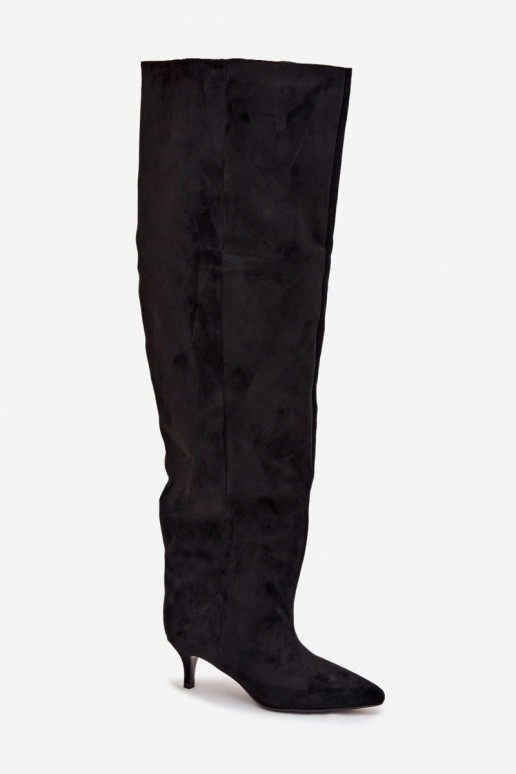 Un modelo convincente botas de mujer con tacones finos de color negro Ysolienne Un modelo convincente botas de mujer con tacones finos de color negro Ysolienne