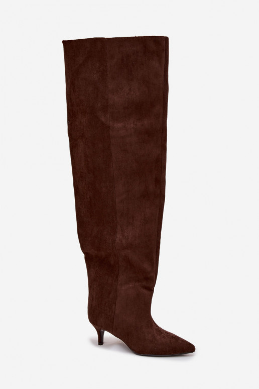 Un modelo convincente botas de mujer con tacones finos CzekoladoAe Ysolienne Un modelo convincente botas de mujer con tacones finos CzekoladoAe Ysolienne