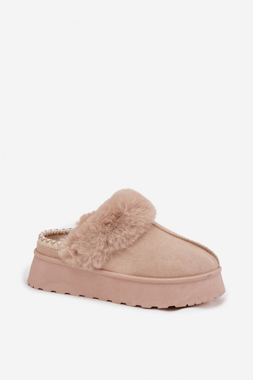 Botas de nieve Femenino con una plataforma con un abrigo de piel I Haftem beige Querina Botas de nieve Femenino con una plataforma con un abrigo de piel I Haftem beige Querina