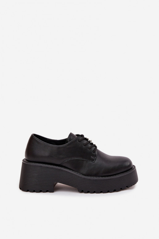 zapatos FemeninoPrzypinką Eko Piel de color negro Laurea zapatos FemeninoPrzypinką Eko Piel de color negro Laurea