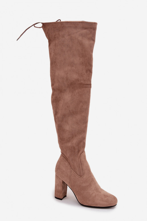 botas de mujer con tacones beige Xamarin botas de mujer con tacones beige Xamarin