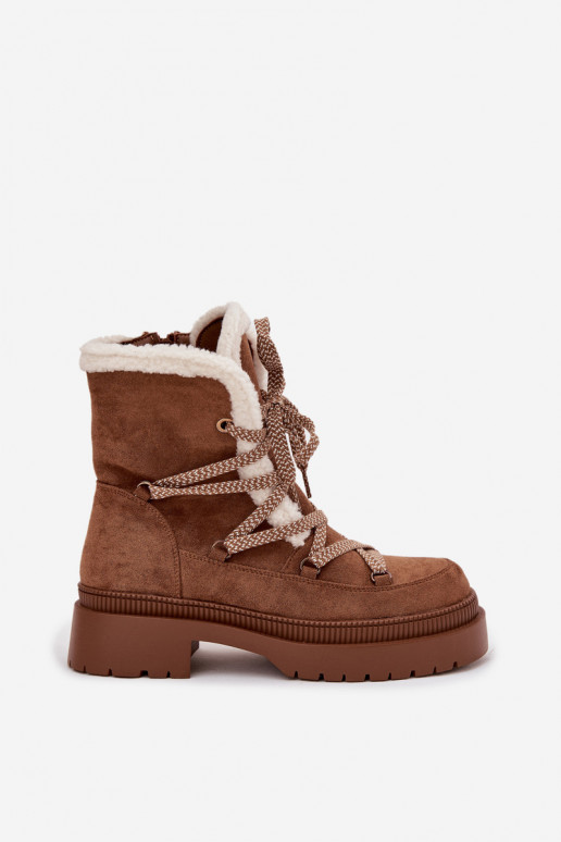 Botas de nieve Femenino con calentamiento color marrón Irmara Botas de nieve Femenino con calentamiento color marrón Irmara