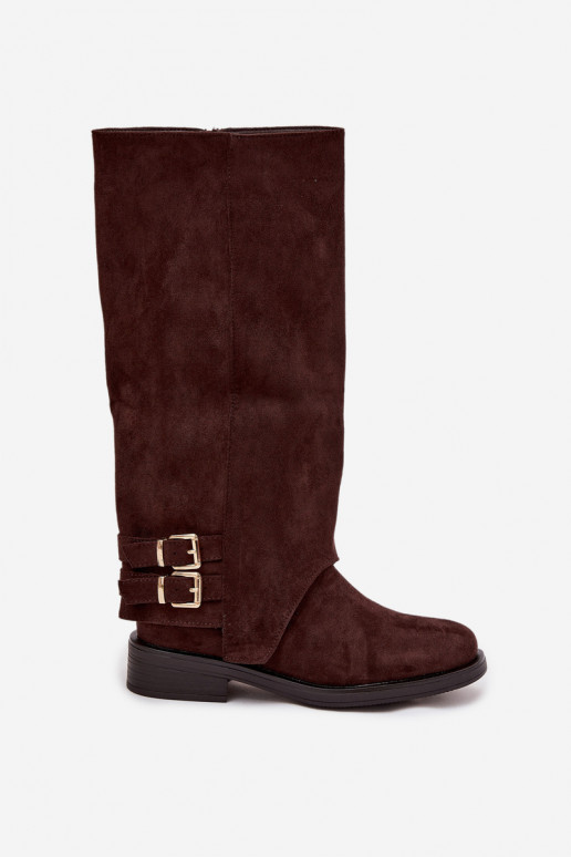 calentamiento botas de mujer con hebillas CzekoladoAe Umbria calentamiento botas de mujer con hebillas CzekoladoAe Umbria