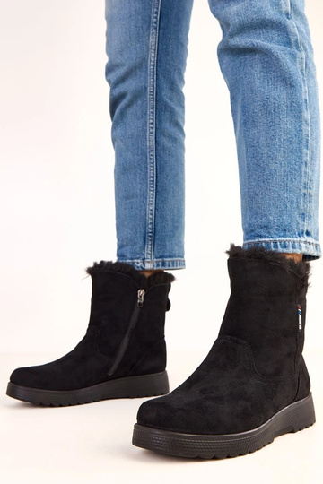 Botines negras de mujer de ante sintético Breyra