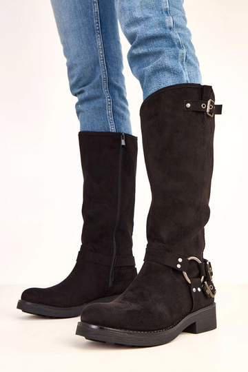 Botas altas negras con...