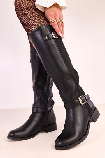 Botas altas negras con... 2