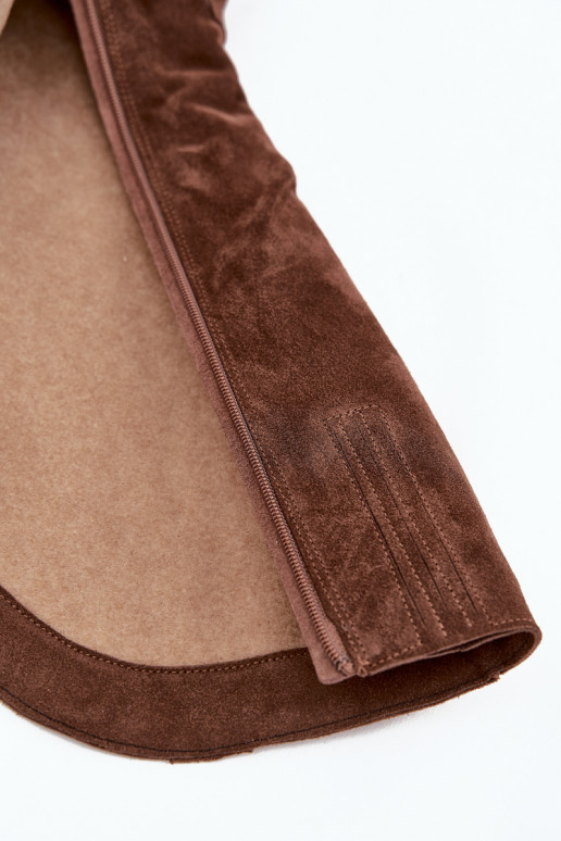 botas estilo vaqueroActivadoturalnego de gamuzau calentamiento Zazoo 4225 color marrón botas estilo vaqueroActivadoturalnego de gamuzau calentamiento Zazoo 4225 color marrón