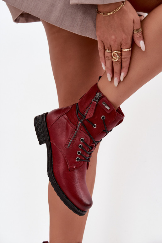 Botas masivas de moda. borgoña Perfecto Botas masivas de moda. borgoña Perfecto