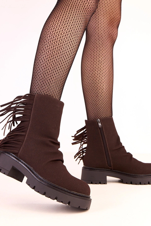 Botines Silia de color chocolate con... Botines Silia de color chocolate con...