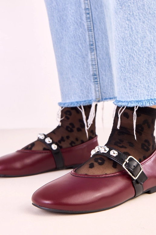 Bailarinas Faira de color rojo oscuro... Bailarinas Faira de color rojo oscuro...