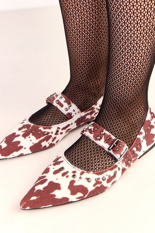 Bailarinas Loresi de color marrón con... Bailarinas Loresi de color marrón con...