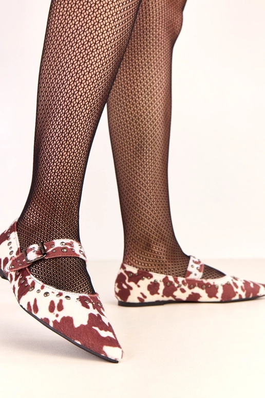 Bailarinas Loresi de color marrón con... Bailarinas Loresi de color marrón con...