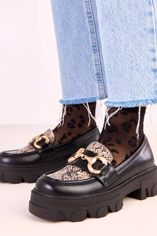 Mocasines Ruben de color negro con...