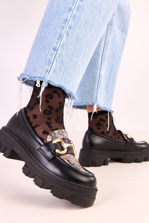 Mocasines Ruben de color negro con...