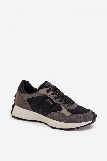 Zapatillas deportivas masculinas Lee Cooper LCJ-25-03-3795 de color gris-negro