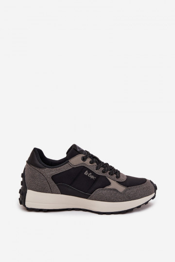 Zapatillas deportivas masculinas Lee Cooper LCJ-25-03-3795 de color gris-negro 2