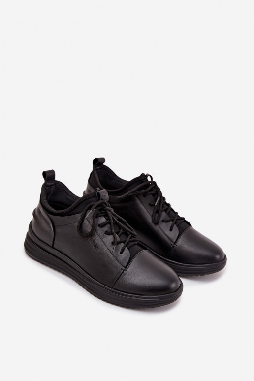 Piel Zapatos de hombre Lee Cooper LCJ-26-33-3964 de color negro Piel Zapatos de hombre Lee Cooper LCJ-26-33-3964 de color negro
