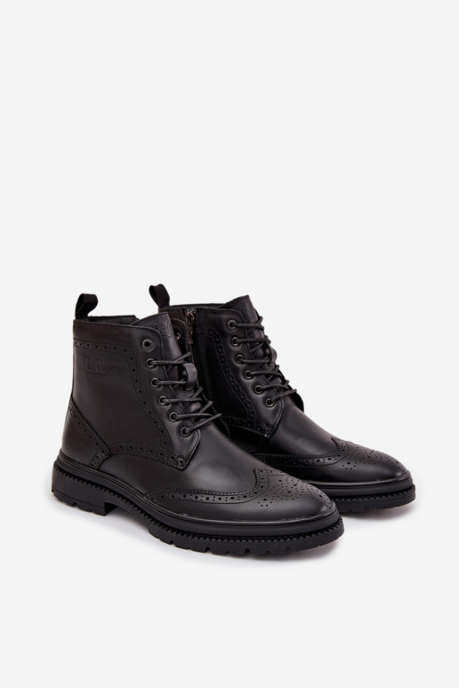 Piel Botas Tiene quesculino Lee Cooper LCJ-25-33-3961 de color negro Piel Botas Tiene quesculino Lee Cooper LCJ-25-33-3961 de color negro