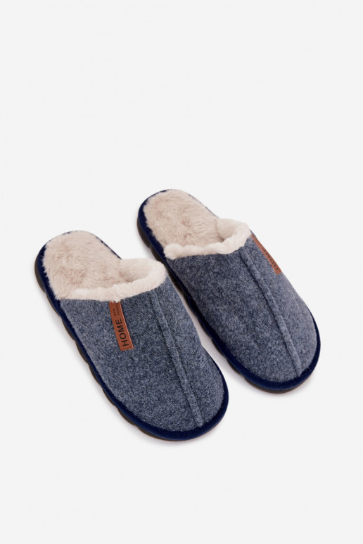 Zapatillas Tiene quesculino calentamiento con pelo dentro azul oscuro Darielle Zapatillas Tiene quesculino calentamiento con pelo dentro azul oscuro Darielle