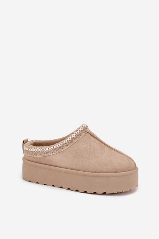 Botas de nieve Infantil JuventudHaftem con una plataforma beige Jolisse Botas de nieve Infantil JuventudHaftem con una plataforma beige Jolisse