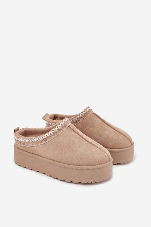 Botas de nieve Infantil JuventudHaftem con una plataforma beige Jolisse Botas de nieve Infantil JuventudHaftem con una plataforma beige Jolisse