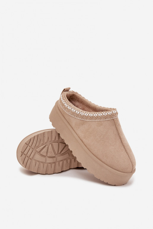 Botas de nieve Infantil JuventudHaftem con una plataforma beige Jolisse Botas de nieve Infantil JuventudHaftem con una plataforma beige Jolisse