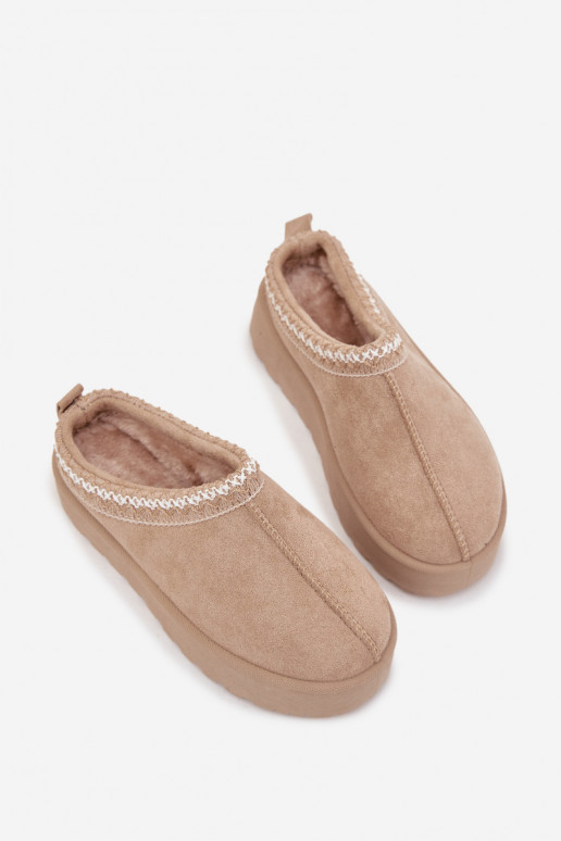 Botas de nieve Infantil JuventudHaftem con una plataforma beige Jolisse Botas de nieve Infantil JuventudHaftem con una plataforma beige Jolisse