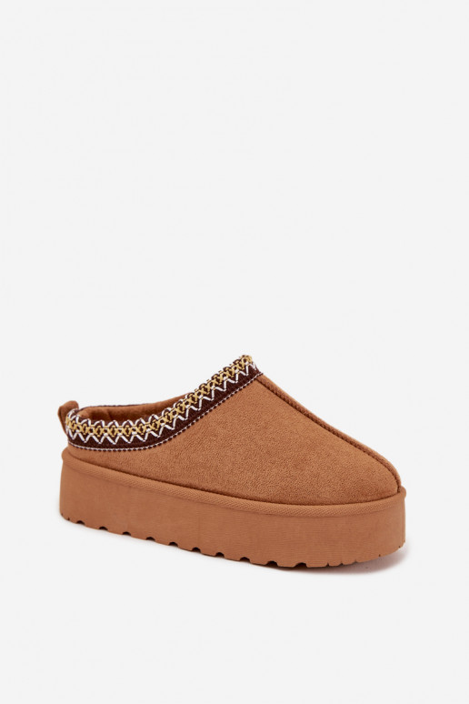 Botas de nieve Infantil JuventudHaftem con una plataforma color marrón Jolisse Botas de nieve Infantil JuventudHaftem con una plataforma color marrón Jolisse