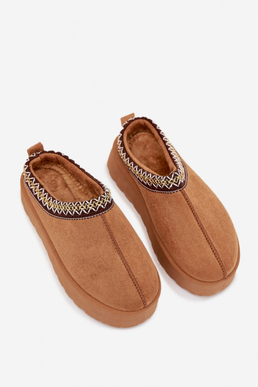 Botas de nieve Infantil JuventudHaftem con una plataforma color marrón Jolisse Botas de nieve Infantil JuventudHaftem con una plataforma color marrón Jolisse