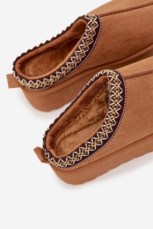 Botas de nieve Infantil JuventudHaftem con una plataforma color marrón Jolisse Botas de nieve Infantil JuventudHaftem con una plataforma color marrón Jolisse