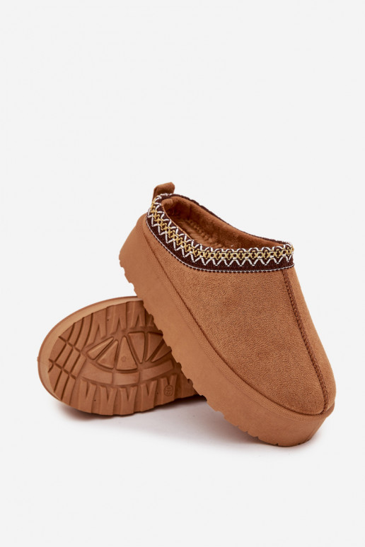 Botas de nieve Infantil JuventudHaftem con una plataforma color marrón Jolisse Botas de nieve Infantil JuventudHaftem con una plataforma color marrón Jolisse