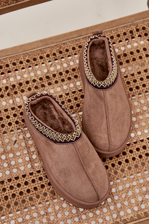 Botas de nieve Infantil JuventudHaftem con una plataforma de color caqui Jolisse Botas de nieve Infantil JuventudHaftem con una plataforma de color caqui Jolisse