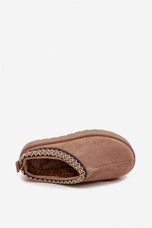 Botas de nieve Infantil JuventudHaftem con una plataforma de color caqui Jolisse Botas de nieve Infantil JuventudHaftem con una plataforma de color caqui Jolisse