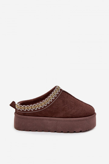 Botas de nieve Infantil JuventudHaftem con una plataforma CzekoladoAe Jolisse 2