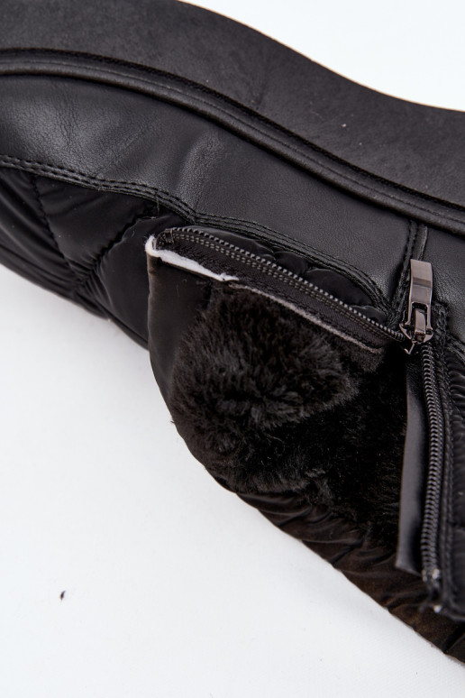 Botas de nieve Femenino con una plataforma calentamiento con pelo dentro de color negro Tahlira Botas de nieve Femenino con una plataforma calentamiento con pelo dentro de color negro Tahlira