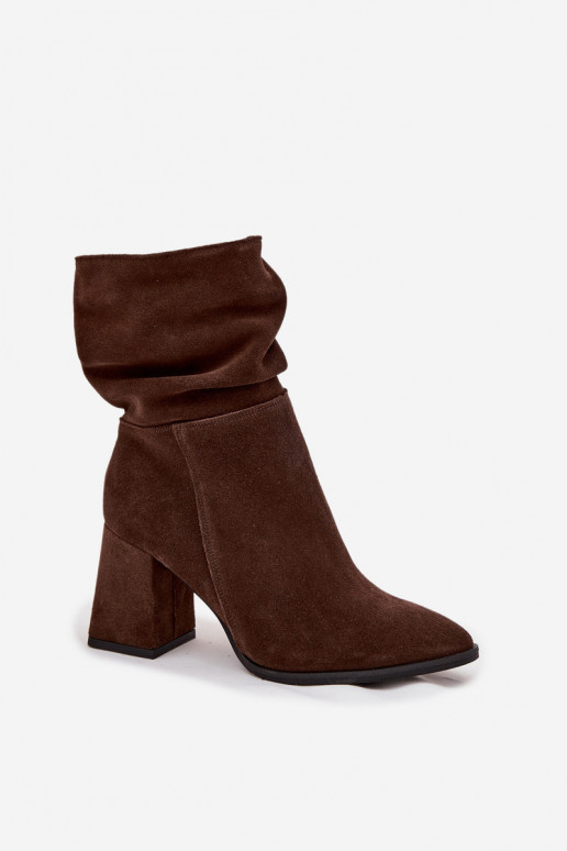 BotasActivadoturalnego de gamuzau calentamiento con tacones Con volantes Zazoo 4216 CzekoladoAe BotasActivadoturalnego de gamuzau calentamiento con tacones Con volantes Zazoo 4216 CzekoladoAe