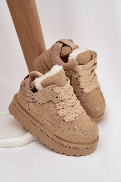 zapatillas de deporte para niños calentamiento con pelo dentro beige Mireen zapatillas de deporte para niños calentamiento con pelo dentro beige Mireen