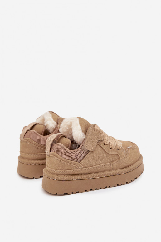 zapatillas de deporte para niños calentamiento con pelo dentro beige Mireen zapatillas de deporte para niños calentamiento con pelo dentro beige Mireen