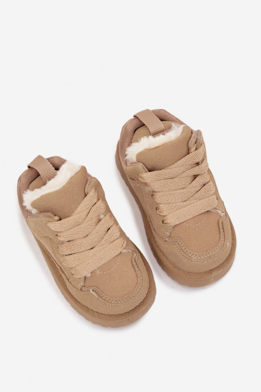 zapatillas de deporte para niños calentamiento con pelo dentro beige Mireen zapatillas de deporte para niños calentamiento con pelo dentro beige Mireen